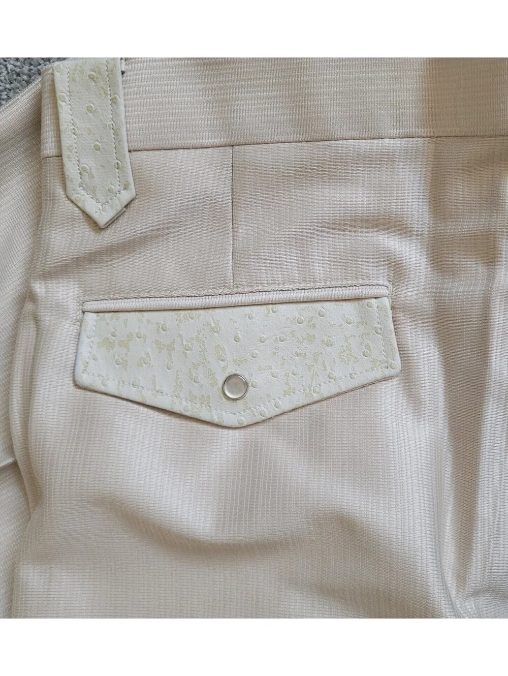 Westerner Men's 38x30 Beige Western Dress Pants High Rise NEW Vintage